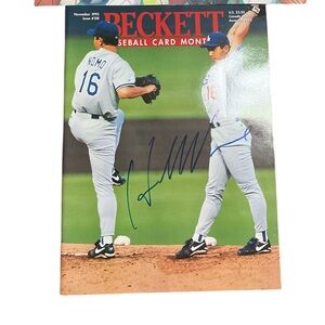Beckett Magazine autographed Hideo Nomo cover